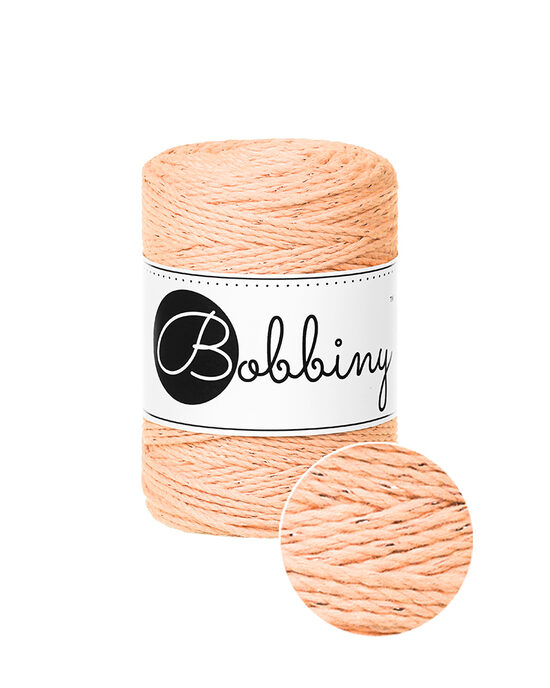 Makramē virve 3PLY - Unicolor Peach Fuzz